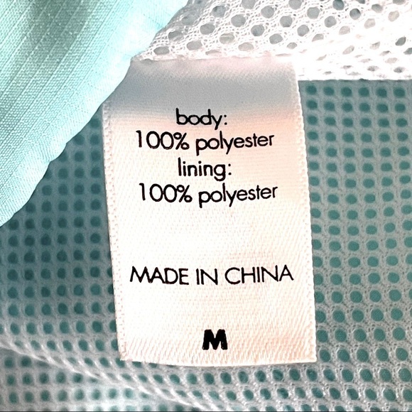 Lucy Aqua Vented Track Windbreaker Lightweight Jacket Size M - Picture 13 of 14